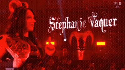 Stephanie Vaquer Is A Female Wrestler With Horns GIF