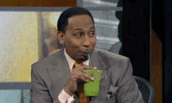 Stephen A Smith Drinking And I Oop Meme GIF