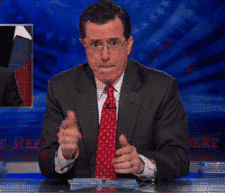 Stephen Colbert Pew Pew GIF