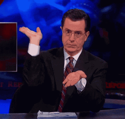 Stephen Colbert Unsatisfied Sarcastic Clap GIF