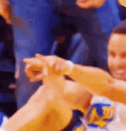 Stephen Curry Celebrating NBA GIF