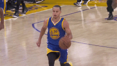 Stephen Curry Dribbling Basketball GIF