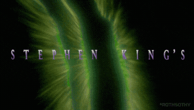Stephen King Logo On Green Background GIF