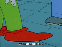 Stepping On Krusty The Clown Cartoon Shoes GIF