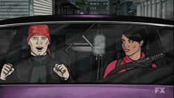 Sterling Archer In A Car GIF