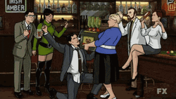 Sterling Archer Partying