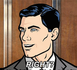 Sterling Archer Saying Right GIF