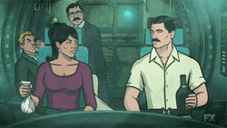 Sterling Archer Spaceship Boop GIF