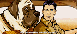 Sterling Archer Talks To His Dog