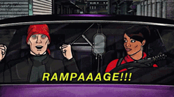 Sterling Archer With Lana Kane Rampage GIF