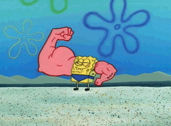 Steroids Buff SpongeBob Thank You GIF