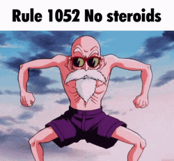 Steroids Master Roshi Dragon Ball Z GIF
