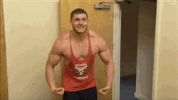 Steroids Teen Body Builder Muscle Flex GIF