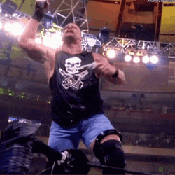 Steve Austin Chugging Beer GIF