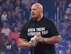 Steve Austin Stone Cold Drinking Beers GIF