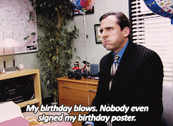 Steve Carell Happy Birthday Office Blow GIF