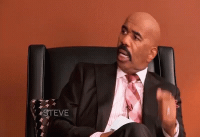 Steve Harvey in Suit Making Funny Face