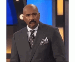 Steve Harvey Shocked Reactin GIF