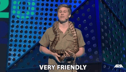 Steve Irwin Son Robert Holding Snake GIF