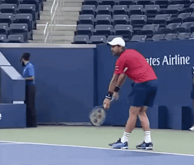 Steve Johnson Racquet Drop GIF