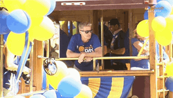 Steve Kerr Blowing Kisses To Fans GIF