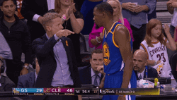 Steve Kerr Coaching Kevin Durant GIF