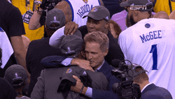 Steve Kerr Comforting By Hugging GIF