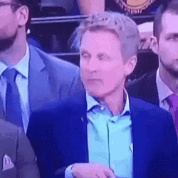 Steve Kerr Drinking Energy Drink GIF