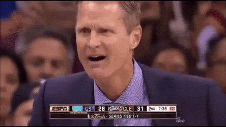 Steve Kerr Stunned With Referee Call GIF
