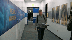 Steve Kerr Walking On Lobby GIF