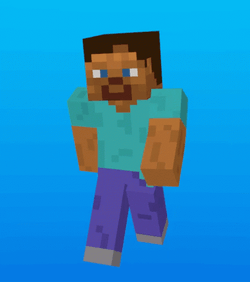 Steve Minecraft Walking GIF