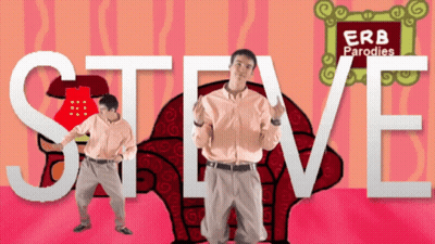 Steve Parodies Advertisement Man Holding Paper GIF