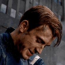 Steve Rogers Captain America  Look Up After Fight GIF