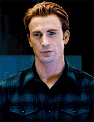 Steve Rogers Chris Evans Raise Eyebrows Reaction GIF