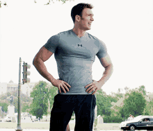 Steve Rogers Chris Evans Tired Happy Smile GIF