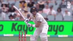 Steve Smith Cricket Cover Drive GIF