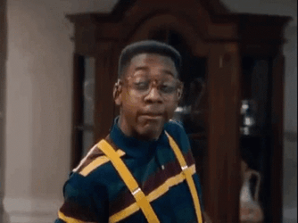 Steve Urkel Weird Face Reaction GIF