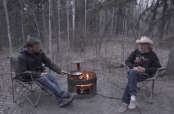 Steve Wallis Winter Camping GIF