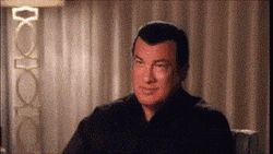 Steven Seagal Interview Smile GIF