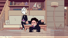 Steven Universe Jumping Up From A Couch GIF