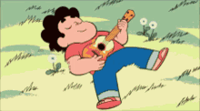 Steven Universe Playing The Guitar Alone GIF