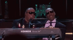 Stevie Wonder With Eddie Murphy GIF