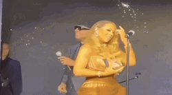 Stevie Wonder With Mariah Carey GIF