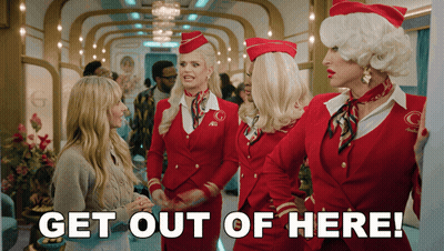 Stewardesses Get Out Of Here GIF