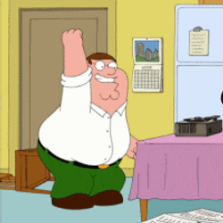 Stewie Dad Peter Griffin Dancing In Kitchen GIF