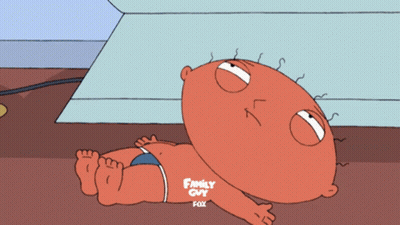 Stewie From Family Guy Laying On Ground GIF