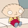 Stewie Griffin Head Tilt Look Up GIF