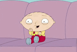Stewie Griffin Sitting Supe Excited GIF