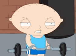 Stewie Griffin Weightlifting In Gym Family Guy498 X 364 Gif