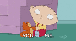 Stewie Slaps Teddy Bear